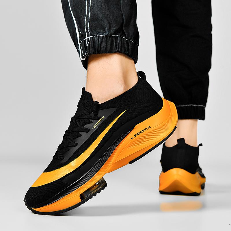 Marathon Air Cushion Men Sports Running Shoes Breathable Lightweight Women's Comfortable Athletic Nonskid Casual Gym Sneakers