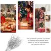 10Pcs Glitter Leaf Decor Exquisite Fake Leaves for Christmas Decorations DIY Art Craft Projects Holiday Party Ambiance