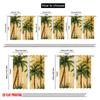 2pcs,2D Plane Printing Contemporary Curtains Tropical Canvas Polyester (without Rod) Decorations Inside Perfect for Living Room,