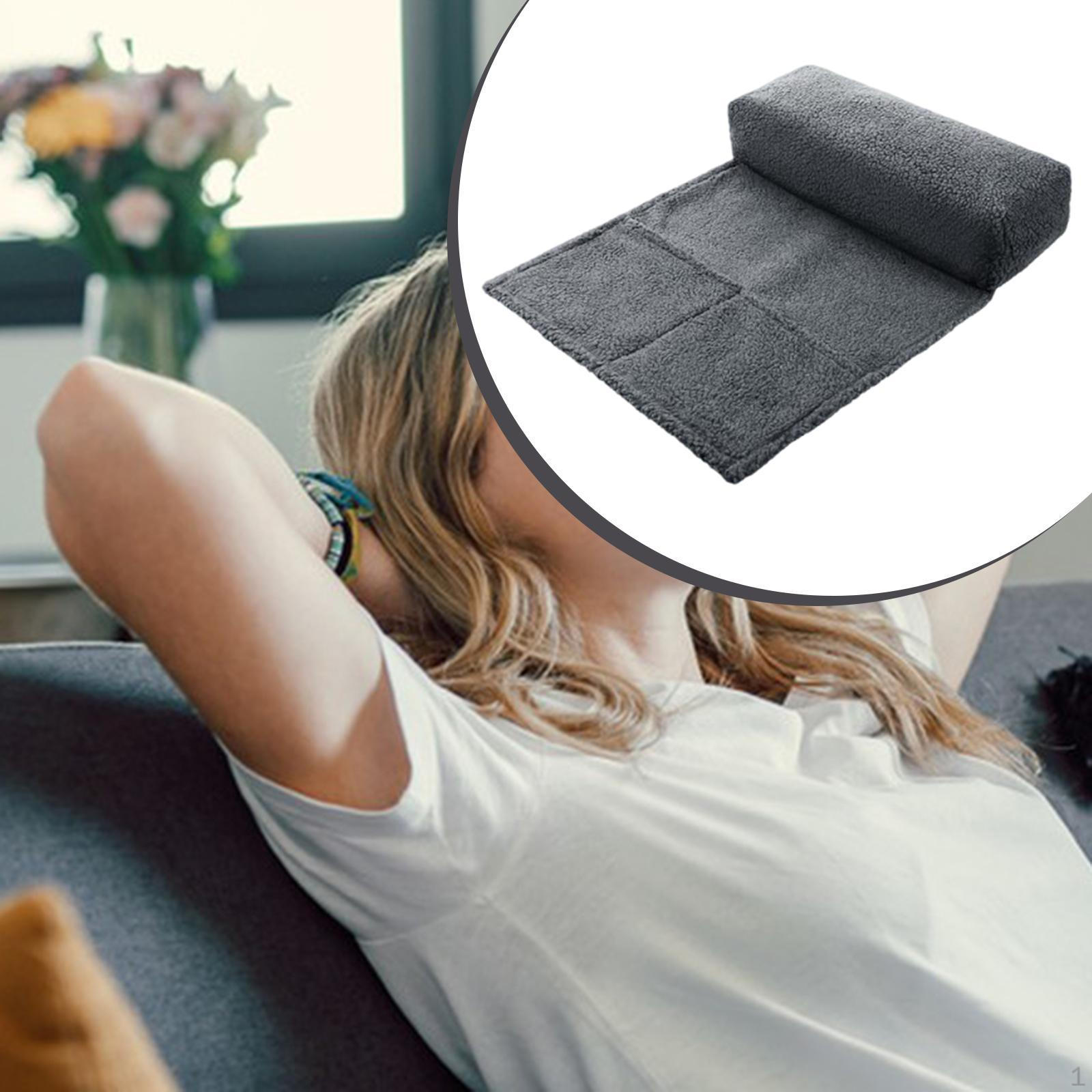 

Удобная подушка для шеи из берберского флиса с застежкой-молнией и дышащая для пляжного кресла, дивана серый