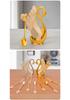 European Luxury Gold & Silver Rhinestone Swan Spoon and Fork Set with Swan Stand