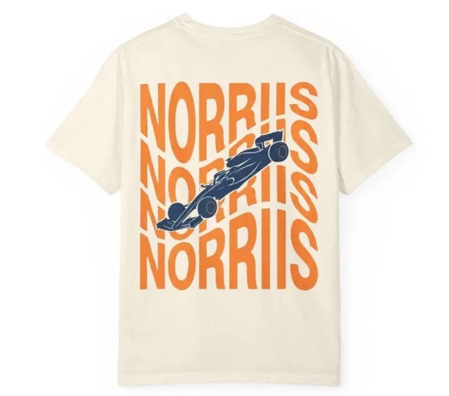 Lando Norris F1 T-Shirt, Formula 1 Racing Graphic Tee L