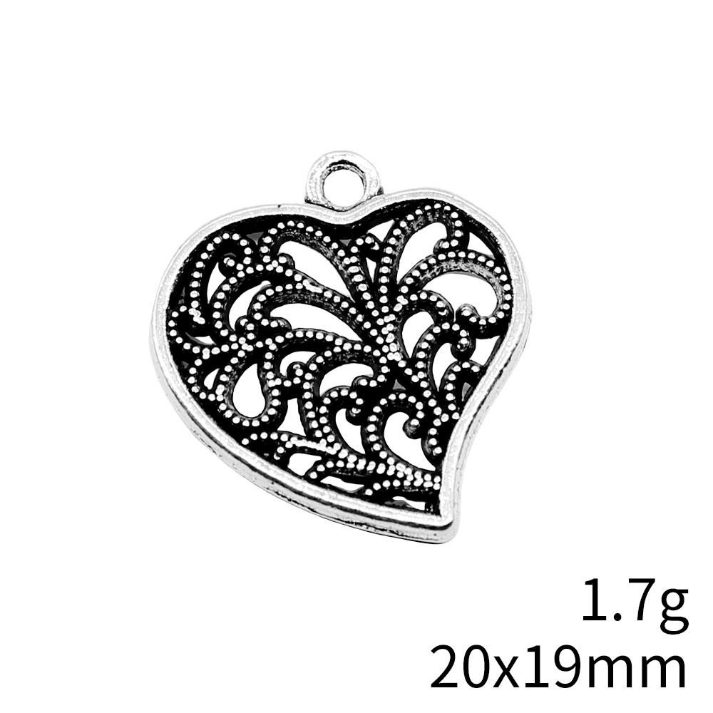 Back To School Charms Bulk Peach Heart Love Charms Pendant Women's Clothing Pendant