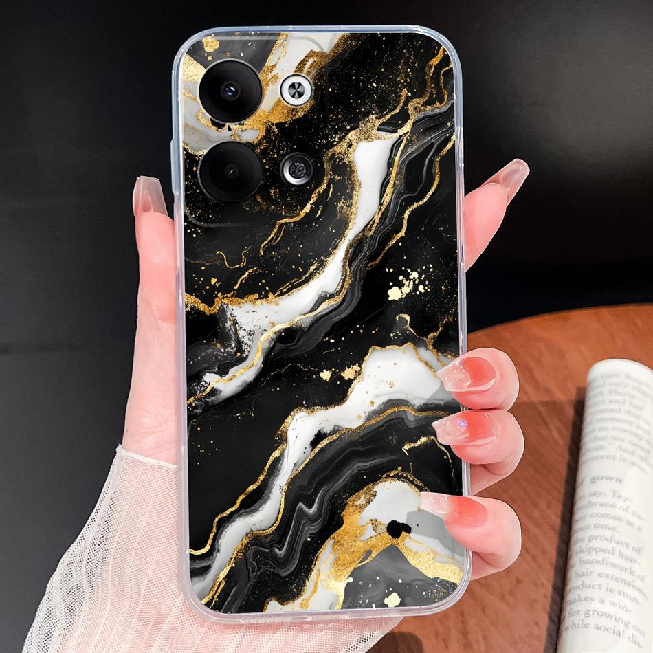 For Oppo Reno 9 Pro Plus 5G Phone Case Lovely Cartoon Soft TPU Transparent Silicone Lightweight Back Cover For Oppo Reno9 Funda