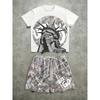 The Summer New Set Features Street Clothing Casual Hip-hop Fashion Suit Comfort and Softness Set with 3D Pattern Prints