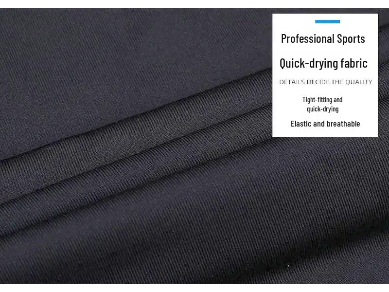 2025 Men's High-Neck Quick-Dry Training T-Shirt - Autumn/Winter Breathable, High-Elastic Fitness Wear