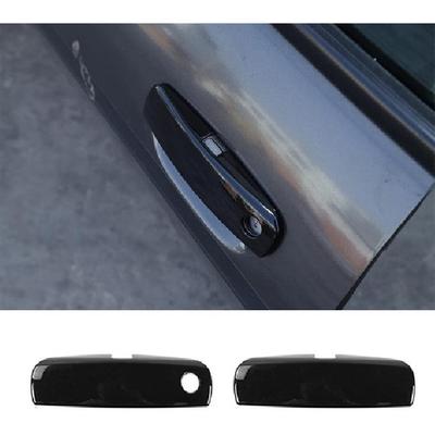 Black Door Handles Cover Handle Shell Decor Trim for Dodge Challenger 2012+