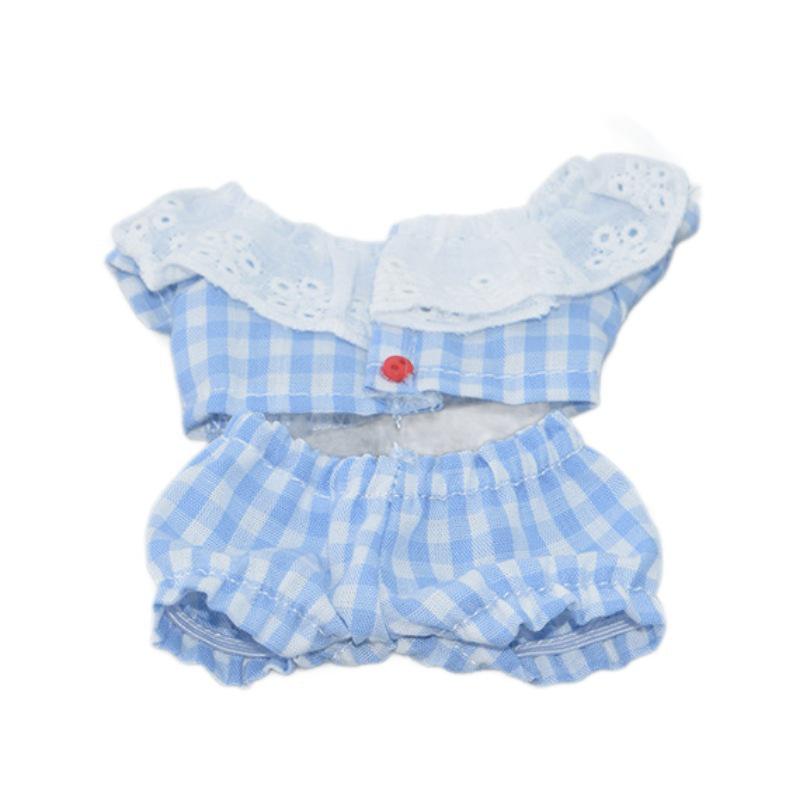 10cm Cotton Doll Pajamas Set - Starfish & Normal Body Outfits for Plush Toys