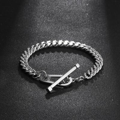 Bracelet Boys Niche Original Hip -Hop Simplicity Female Couple Titanium Steel Cool Handsome Bracelet