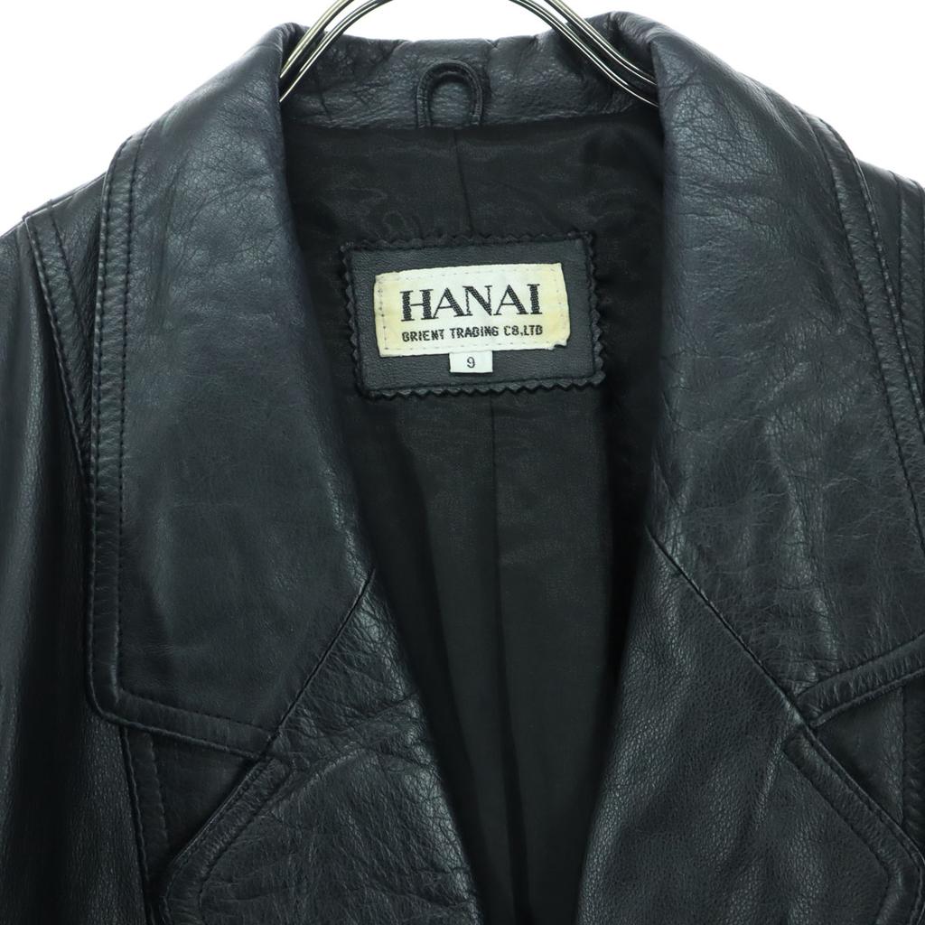 HANAI Langarm-Lederjacke 9 schwarz Damen Gebraucht