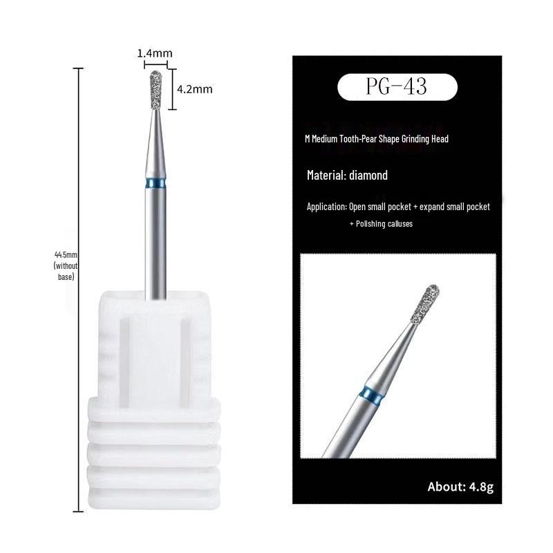 Russischer Diamantschleifer Maniküre-Werkzeug zur Nageloberflächen-Vorbehandlung