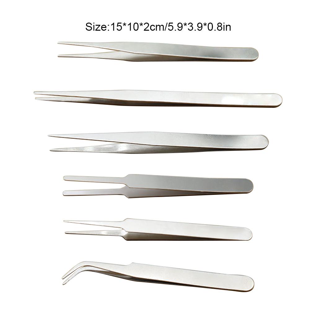 Eyelash Tweezers Straight Tip Eyebrow Nipper Multi-Purpose Easy To Clean Flexible Durable Wear-resistant Lash Supplies