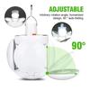 Solar Outdoor Portable LED Light Rechargeable Folding Lamp Search Bulb Camping Torch Emergency Lighting for Power Outages