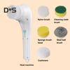 Electric Spin Scrubber Cordless Rechargeable Cleaning Brush with 5 Interchangeable Heads Powerful Motor Cleaning Scrubber