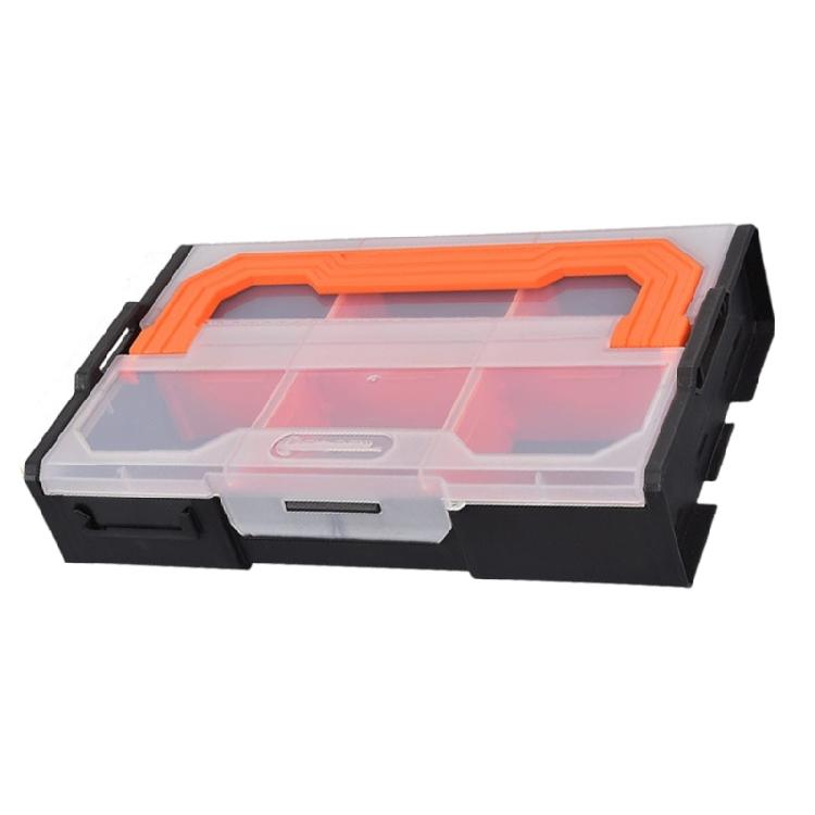 Ergonomic Handle Stackable Plastic Tool Organizer Box With Visible Lid Design And Reinforced PP Material For Longevity