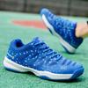 Absorção de choque do casal anti-skid resistente ao desgaste moda ao ar livre sapatos de badminton sapatos de vôlei treinamento sapatos esportivos