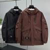 Plus Size 4XL-11XL Autumn Waterproof Trench Coat for Men Windbreaker Casual Long Sleeve Oversize Men's Jackets Hooded