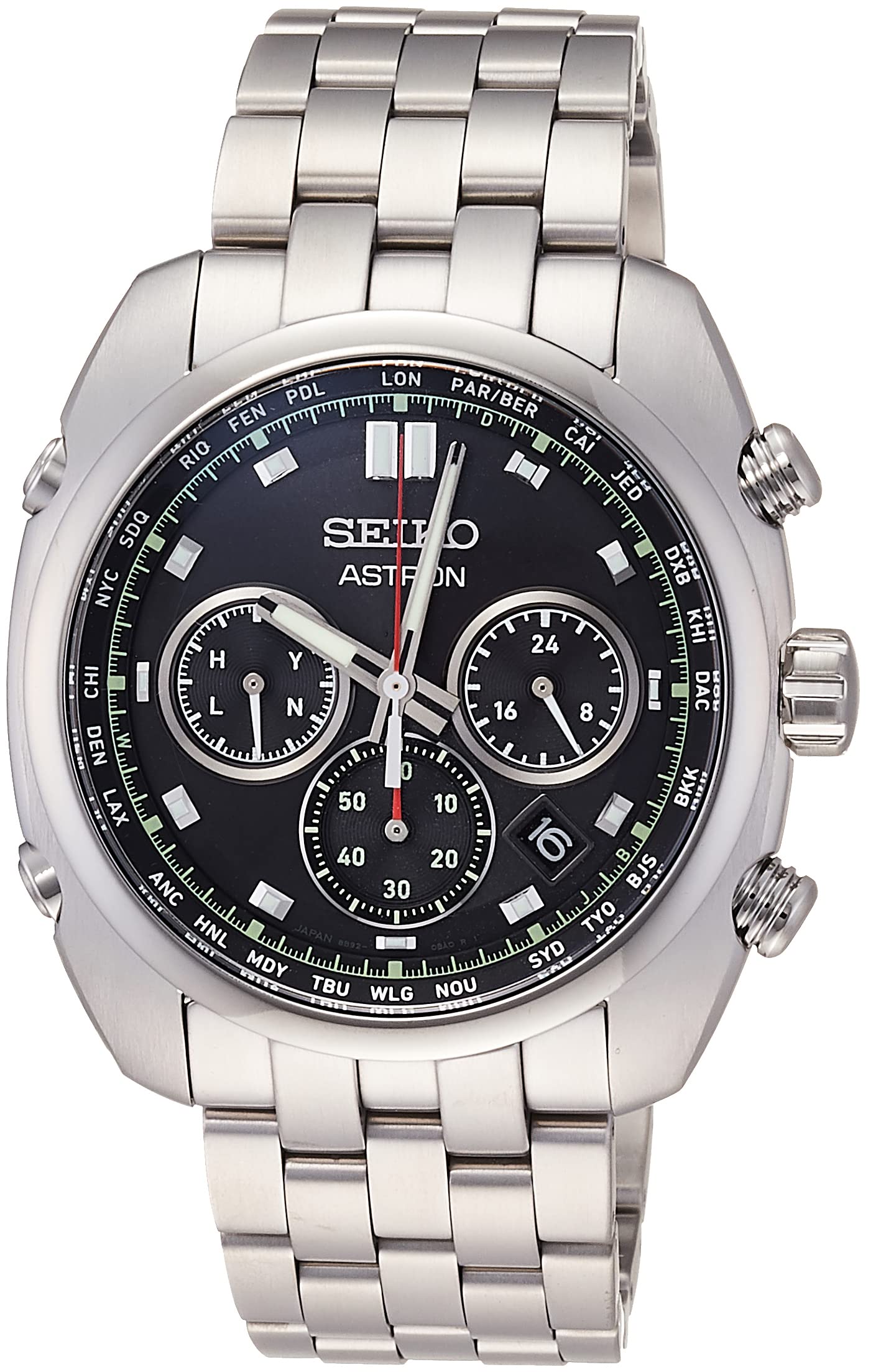 

Годинник Astron ORIGIN Series Solar Radio 8B92 Chronograph Titanium SBXY027 Silver [Seiko Watch] Men s