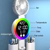 Rechargeable LED Desk Lamp for Study Desk Lamp, Reading Lamp, LED Night Light with Fan, LED Clock Display Reading Desk Lamp