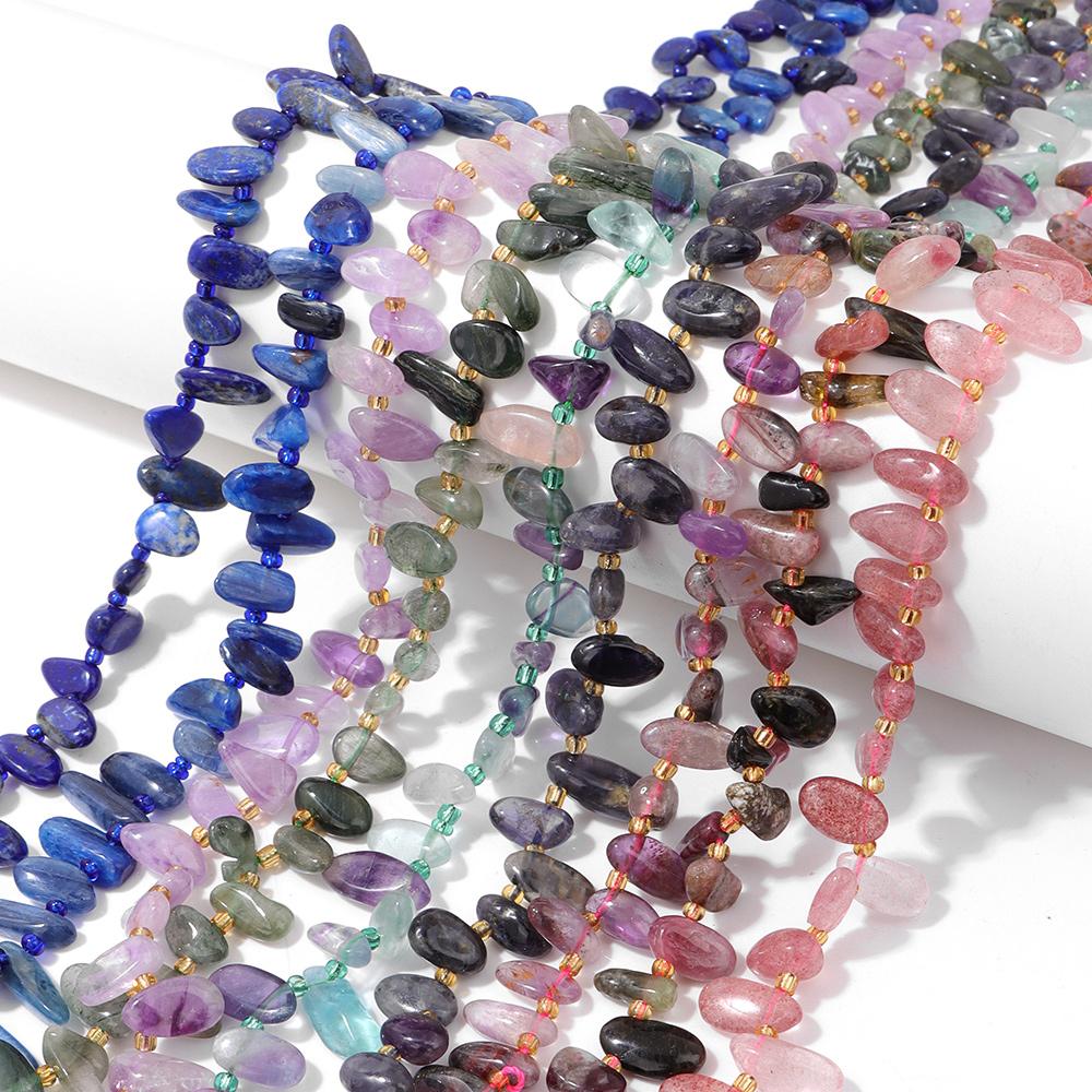 Transparent 7-16mm Natural Clear Quartz Beads Irregular Loose Spacer Crystal Gems Beads For Jewelry Making Accessories