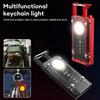 8 Light Mode Key Chain Flashlight COB LED Portable Work Torch Emergency Lights  Outdoor Camping