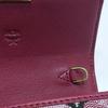 [Pre-Owned] Printed Metal Leather Chain Shoulder Crossbody Wallet - Excellent #1J633M2