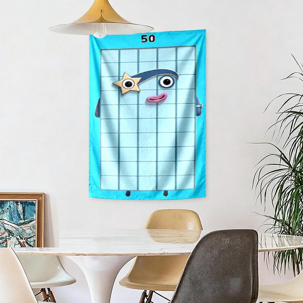 Numberblocks Wall Decor Tapestry Art For Pet Memorial Birthdaywedding Party Backdrop Family Gift