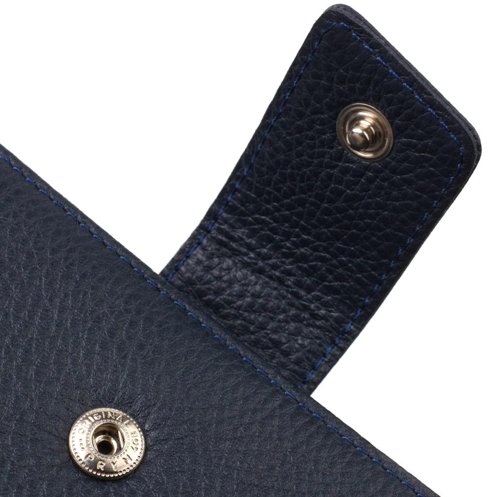 Vertical Fashionable Men's Wallet Made of Genuine Leather Flotar CANPELLINI 21841 Blue