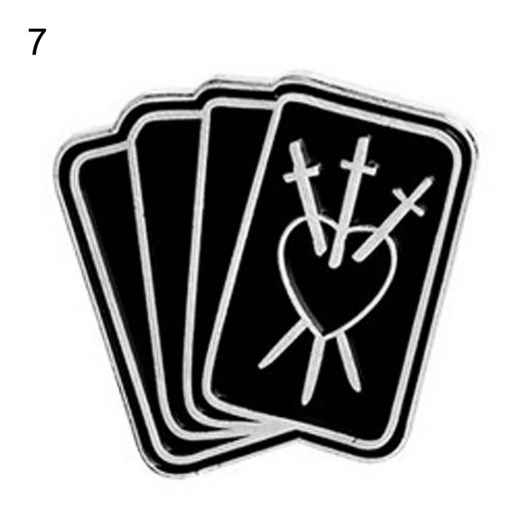 

Унисекс Панк Ведьма Шкатулка Кошка Книга Эмалированная Брошь Брошь Хэллоуин Языческие Украшения one size