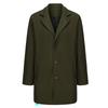 Men's British Style Wool Trench Coat - Mid-Length, Thick, Multiple Colors & Sizes (Autumn/Winter)