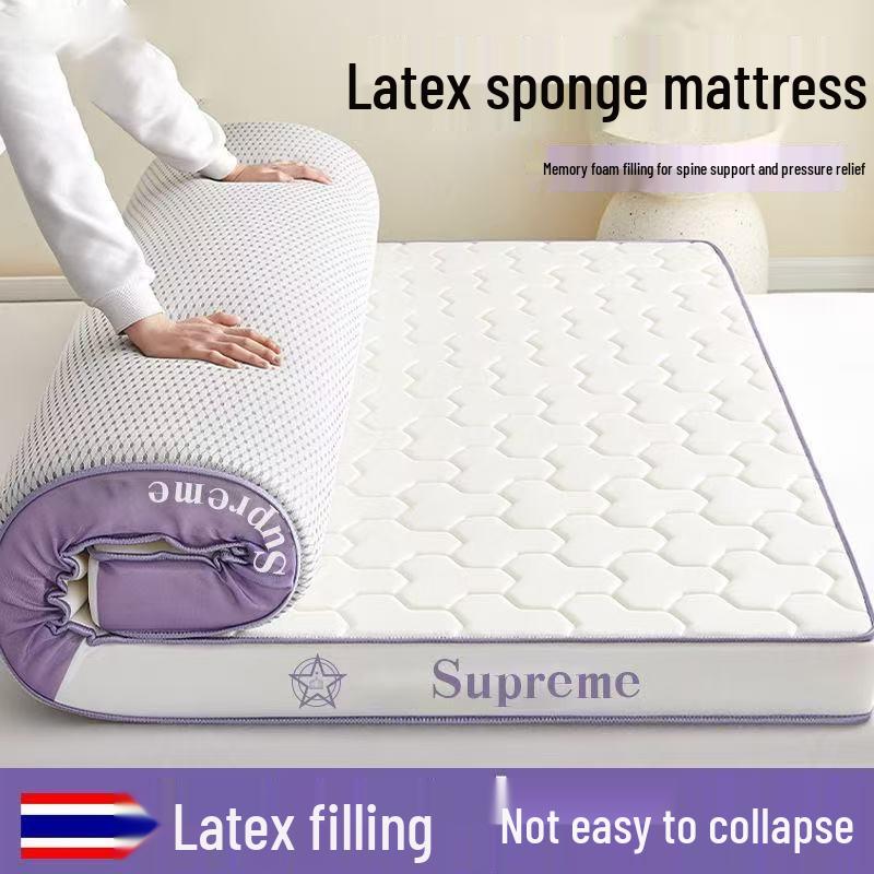 Latex Memory Foam Matratze Weiche Auflage für Studentenwohnheime - Faltbar, Einzelgröße