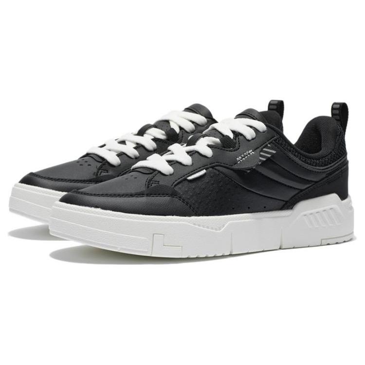 Li Ning Cushioning Slip Resistant Abrasion Resistant Low top Skateboard Shoes Women's Black AGCR236-5