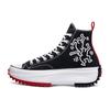 Run Star Hike Fashion High Top Espadrilles Unisex Black, White and Red