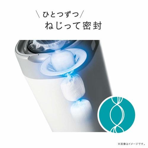 Combi Disposable Diaper Disposal Pot, Strong Odor Resistant Antibacterial Diaper Pot Poitec Advance Cotton White Comes with 1 cassette (For Poitec Adv