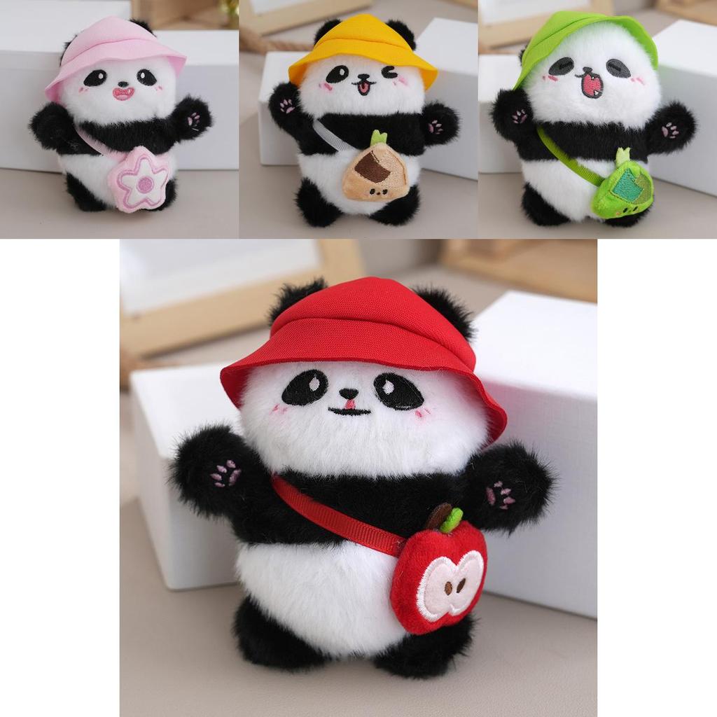 Uroczy Mini Pluszowy Panda Breloczek Lalka Przytulanka Pluszowe Zwierzątko Wisiorek