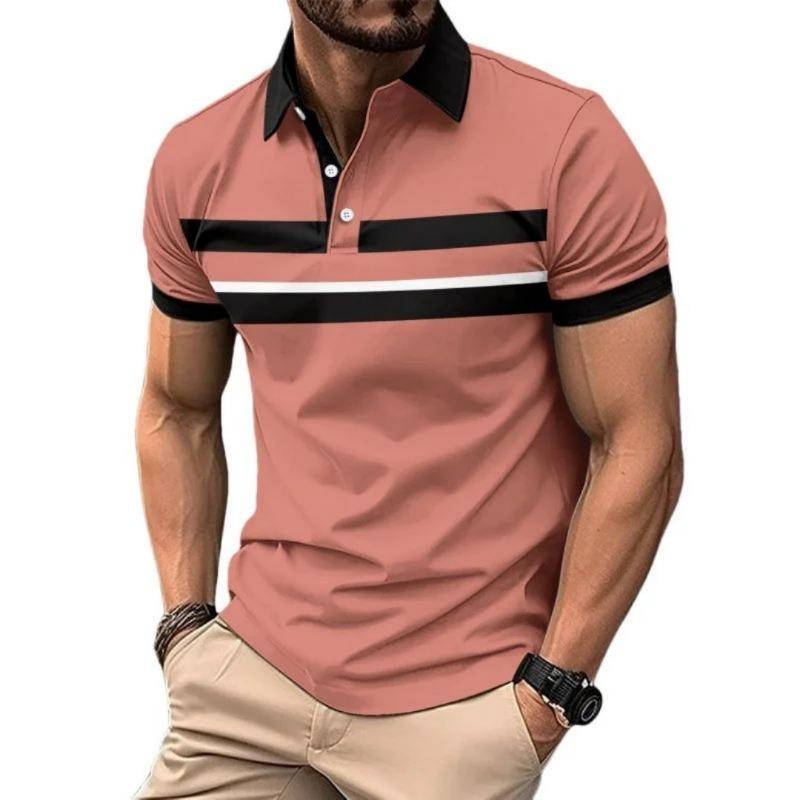 2026 Summer Men's Polo Shirt - 3D Printed Design Breathable Lightweight Stylish Casual Outdoor Sports Men's Clothing
