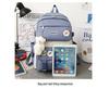 Stylish Korean Style Backpack Set for School: Large Capacity Fashion Shoulder Bag for Girls