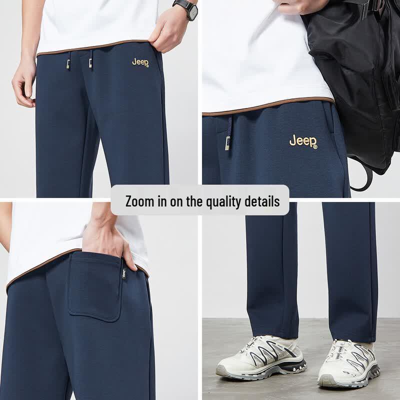 Jeep Men's Spring/Summer Loose Straight-Leg Casual Pants