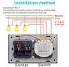 Wifi 3 Gang Wall Light Switch Smart Socket and Switch With EU Standard