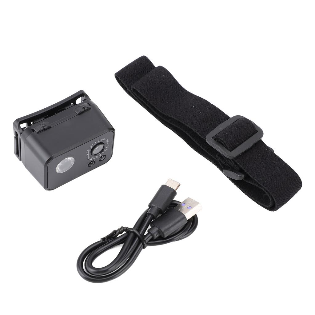 Headlamp Camera 3W LED 1080P 2MP Smart Sensor Headlamp Wearable Camera 1000mAh with Headband for