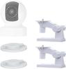 OYOCAM Wall Mount Bracket Compatible with TP Link Tapo C210/C200 and Kasa Indoor Pan EC70/KC410S 2 Pack 180 Degree Rotation Adjustable Angles