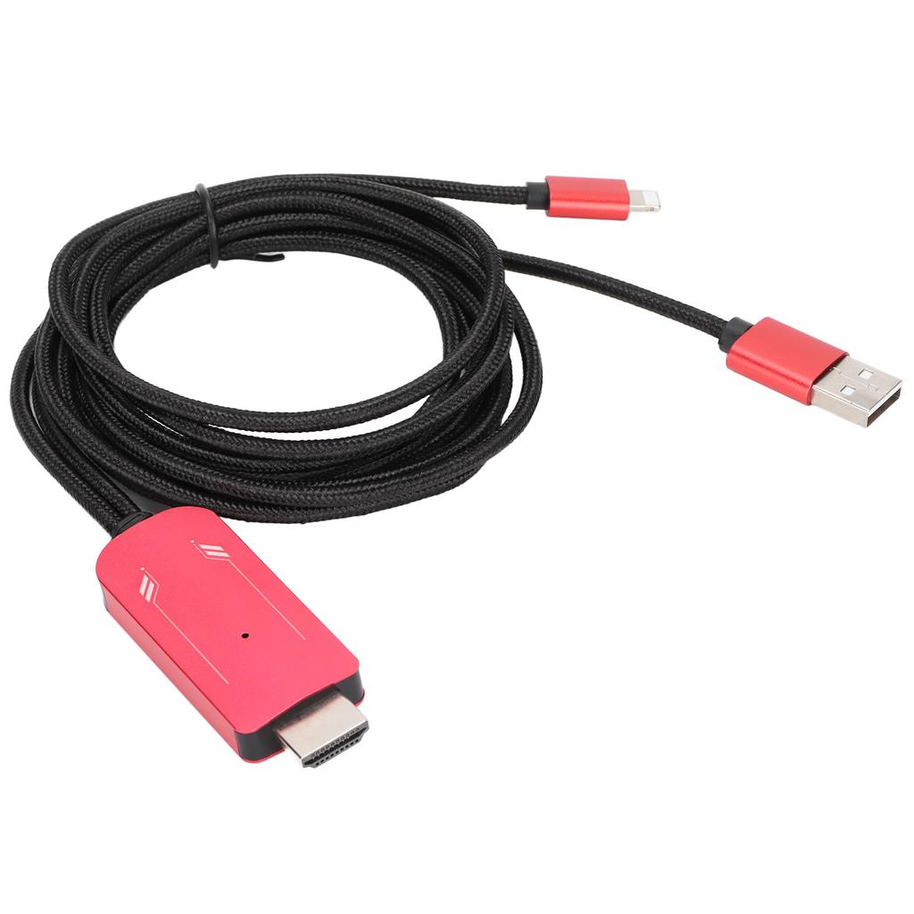 Video Adapter Cable IOS Interface To High Definition Multimedia Interface 1080P High Definition Video Converter Cable