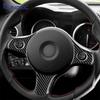 For Alfa Romeo 159 2005-2019 2020 2021 2022 2023 LHD RHD Real Soft Carbon Fiber Sticker Car Steering Wheel Button Frame Trim
