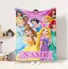 Custom Name Fairy Tale Flannel Blanket Throw Blanket Soft Warm Sofa Bed Decor Unique Gift