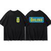 Top Summer Ohlins Black Tshirt Collection Motorcycle Shock Absorber Print Short Sleeve Tshirt Racing Fan Clothes
