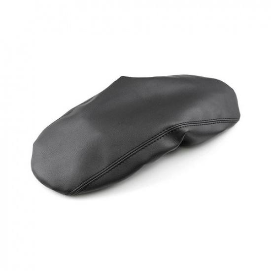 Black Leather Center Console Armrest Box Cover For Mitsubishi Outlander 2016-21