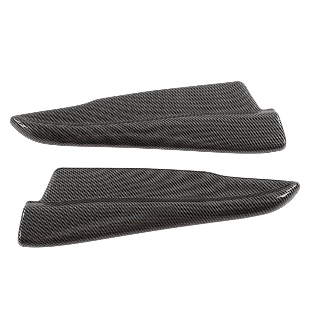 Pair Rear Bumper Lip Spats Splitters Carbon Fiber Style Bumper Corner Scratch Protector Universal for Car