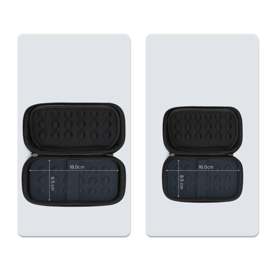 Ugreen Compact Black Protective Case for Hard Drive & Accessories, 16.5 x 9.5 x 4.5 cm (Model 40707)