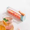 2Pcs Press-Release Ice Cube Tray with Lid Food-Grade Silicone Mold for Freezer Easy-Release Leak-Proof Space-Saving Ice Maker for Home Party