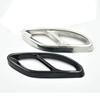2 Stück Edelstahl Auspuffrohr Abdeckung Zierleiste für Mercedes Benz A B C E GLC GLE Klasse W176 W246 W205 W213 AMG Auto Styling